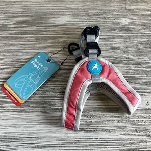 🆕 Simple Step-In Pink and Gray Dog Harness